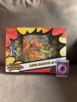 Pokemon Mega Emboar EX Collection Box Sealed Ascended Heroes - Image 1