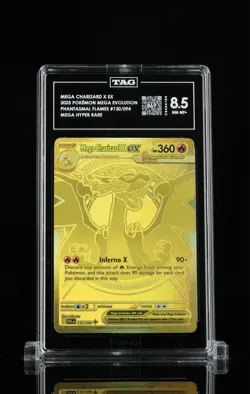 Pokemon 2025 Mega Charizard X Ex 130/094 Me02 Phantasmal Flames TAG Holo - Image 1