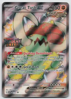 Great Tusk ex 072 Holo Promo Miscellaneous Cards & Products Pokemon Near Mint - Image 1