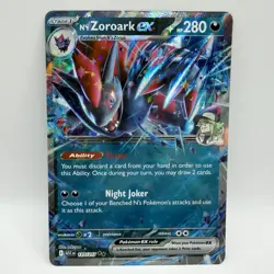 N's Zoroark ex 137/217 Pokemon ME: Ascended Heroes Double Rare Holo 2026 NM - Image 1