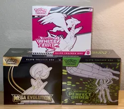 Pokemon Mega Evolution Elite Trainer Box, White Flare ETB, Perfect Order ETB NEW - Image 5