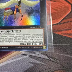 Yugioh! Number 8: Heraldic King Genom-Heritage - BLMM-EN152 - Ultra Rare - 1st E - Image 5