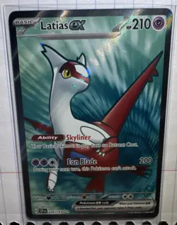 Pokemon Sv08: Surging Sparks LATIAS EX 220/191 ULTRA RARE FULL ART HOLO 210 HP - Image 1