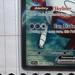 Pokemon Sv08: Surging Sparks LATIAS EX 220/191 ULTRA RARE FULL ART HOLO 210 HP - Image 5