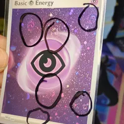 Hd mewtwo 🍥x6 swirls Basic Psychic Energy Holo Scarlet & Violet Pokemon TCG - Image 1