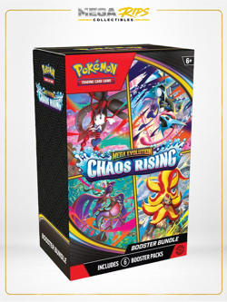 Pokemon TCG Chaos Rising Booster Bundle Mega Evolution 6 Packs Factory Sealed - Image 1
