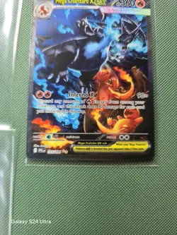 2025 Pokemon Mega Charizard X ex 125/094 Phantasmal Flames SIR Holo - Image 5