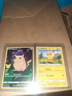 005/025 Fat Pikachu Full Art Holo Pokemon Celebrations 2021 With Common Pikachu - Image 1