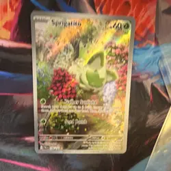 Pokemon TCG Sprigatito 196/193 Illustration Rare SV02 Holo - Image 1