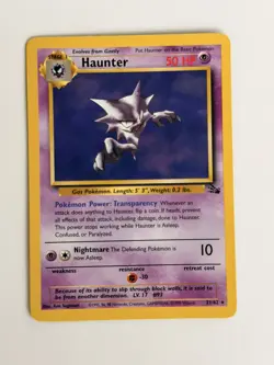 Pokemon Card - Haunter Fossil 21/62 Rare - Image 1