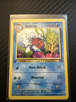 Pokemon TCG Seaking Jungle 1st Edition Uncommon Card 46/64 - Image 1