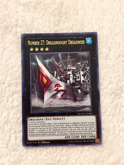 Yugioh Number 27: Dreadnought Dreadnoid DUOV-EN083 Ultra Rare 1st Ed NM x1 - Image 1