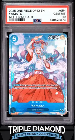 2025 One Piece Carrying On His Will OP13-054 Yamato Alt Art SR PSA 10 BNB476 - Image 1