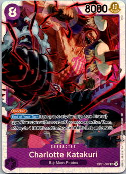 One Piece TCG - Charlotte Katakuri -OP11-067 SR Foil - A Fist of Divine Speed - Image 1