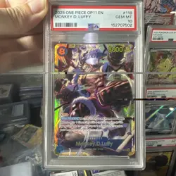 One Piece Monkey D Luffy Op11-118 Sec Psa 10 - Image 1