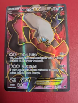 Darkrai EX 118/122 Breakpoint Ultra Rare Full Art Holo Pokemon Card Near Mint - Image 1