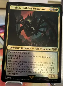 Shelob, Child of Ungoliant (Extended Art) (Surge Foil) -Foil Near Mint MTG - Image 1