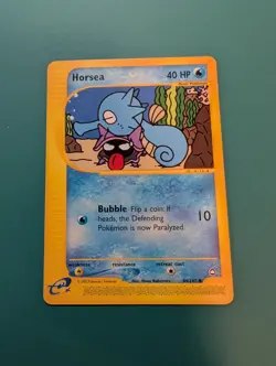 Pokemon Card 2002 Aquapolis Common Horsea 84/147 NM - Image 1