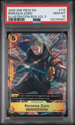 Roronoa Zoro (Illustration Box Vol.3) OP07-113 One Piece Promotion Cards Foil - Image 1