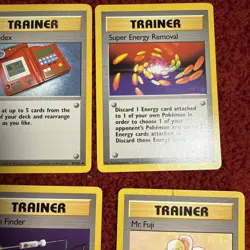 Pokemon Card Trainer 1999 Lot Pokedex Mr. Fuji Item Finder Full Heal Gambler - Image 3