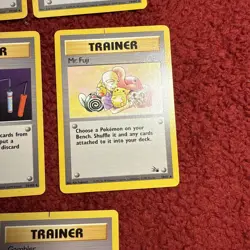 Pokemon Card Trainer 1999 Lot Pokedex Mr. Fuji Item Finder Full Heal Gambler - Image 4