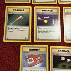 Pokemon Card Trainer 1999 Lot Pokedex Mr. Fuji Item Finder Full Heal Gambler - Image 5