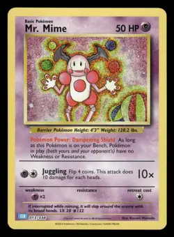 Mr. Mime 013/034 Trading Card Game Classic CL Holo MP - Image 2