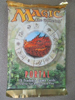 MTG PORTAL SEALED BOOSTER PACK DRAGON ICON LOGO 1997 Magic The Gathering - Image 1