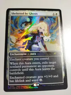 MTG English Foil Sheltered by Ghosts Japan Standard Cup APAC Promo NM - Image 1