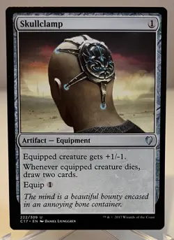Magic MTG - Skullclamp - Commander 2017 Near Mint & Un-Played Uncommon! - Image 1