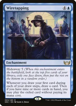 SNC WIRETAPPING 1x Magic Streets of New Capenna MTG NM - Image 1