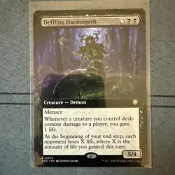 Defiling Daemogoth (Extended Art) #75 NM Commander: Secrets of Strixhaven - Image 1