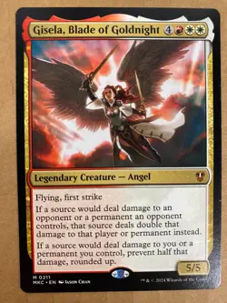 MTG 1x Gisela, Blade of Goldnight # 211 Murders at Karlov Manor Magic the x1 NM - Image 1