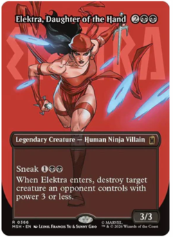 Elektra, Daughter of the Hand (0366) - Borderless Marvel Super Heroes - Image 1