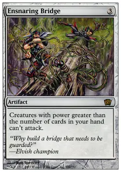 [1x] Ensnaring Bridge - Foil Heavy Play, English Eighth Edition MTG Magic - Image 1