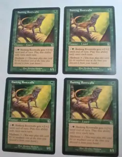 Magic the Gathering MTG Basking Rootwalla Play Set Of 4 NM Condition - Image 1