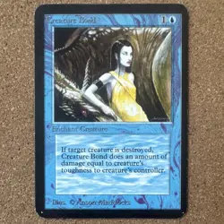 Alpha Creature Bond, Blue Enchantment, Magic the Gathering - Image 1
