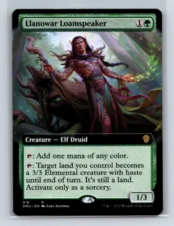 Dominaria United #416 Llanowar Loamspeaker (Extended Art) - Image 1