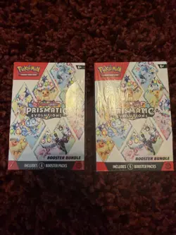 Pokemon TCG Prismatic Evolutions Booster Bundle Factory Sealed - Lot of 2 - Image 1