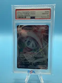 2023 Pokemon Crown Zenith Hatterene VMax 066/159 PSA 10 🔥 - Image 1