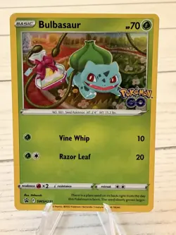 Bulbasaur Pokemon GO Promo SWSH231 Holo NM Pokemon TCG - Image 1