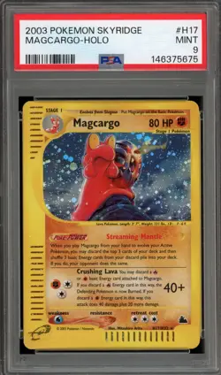 Pokemon Magcargo Skyridge Holo Rare #H17 PSA 9 Mint - Image 1