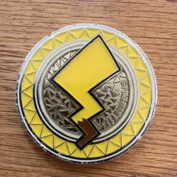 Pokemon Pikachu Metal Coin XY Premium Trainer's Collection 2017 Promo Authentic - Image 2