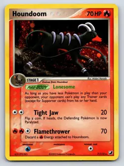Houndoom 7/115 Holo Rare Unseen Forces Pokemon Moderately Played - Image 1