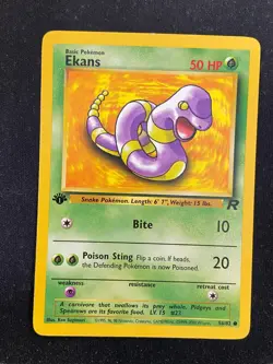 Ekans - 56/82 Team Rocket 1st Edition (Pokemon) Non Holo - LP - Image 1
