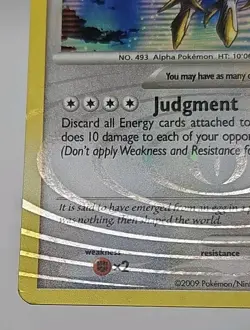Arceus LV.100 Holo DP50 - Pokemon TCG Diamond and Pearl Promo- NM - RARE Card - Image 3