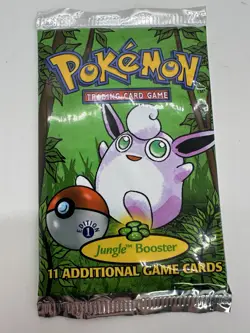 Pokemon TCG 1st Edition Jungle Booster Pack 1x | FACTORY SEALED 1999 Unweighted - Image 1