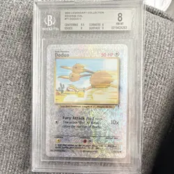 Pokemon 2002 Legendary Collection Doduo 71/110 Reverse Holo Foil BGS 8 - Image 1