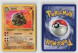Golem #36/62 Fossil Uncommon Pokemon TCG LP - Image 3