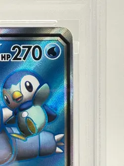 2019 Pokemon S&M Cosmic Eclipse TAG TEAM Blastoise & Piplup GX #214 | PSA 8 - Image 3